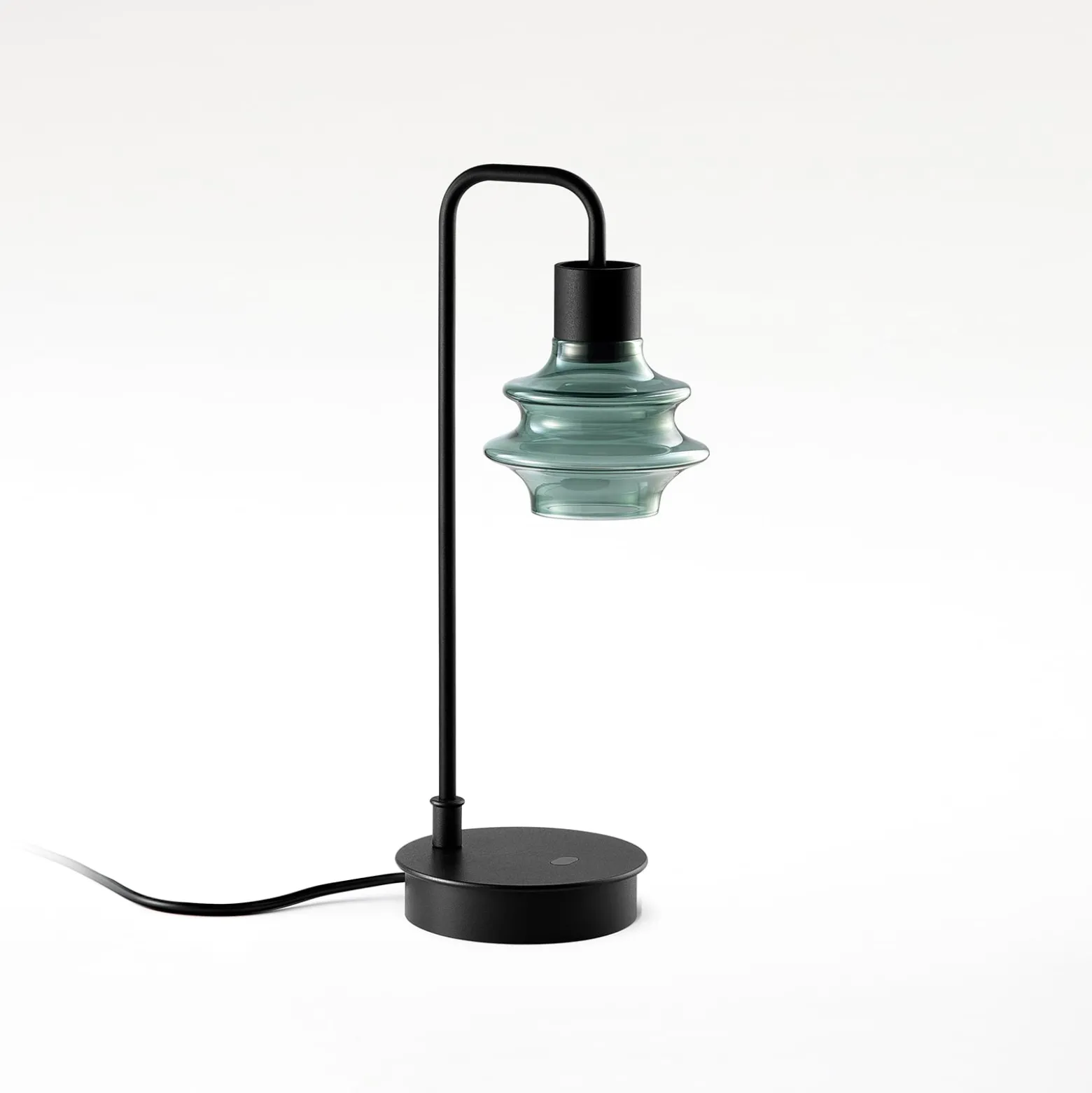 Bover LED-Tischleuchte Drop M/36, grün/schwarz, 2.700 K