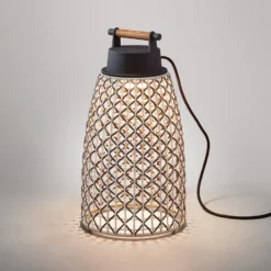 Bover Nans M/49 LED-Tischleuchte für außen, braun