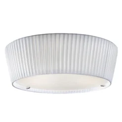 Bover Plafonet 43 - Stoff-Deckenlampe, Band weiß