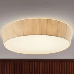 Bover Plafonet 95 - Textil-Deckenlampe, Band creme