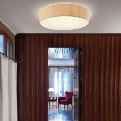 Bover Plafonet 95 - Textil-Deckenlampe, Band creme