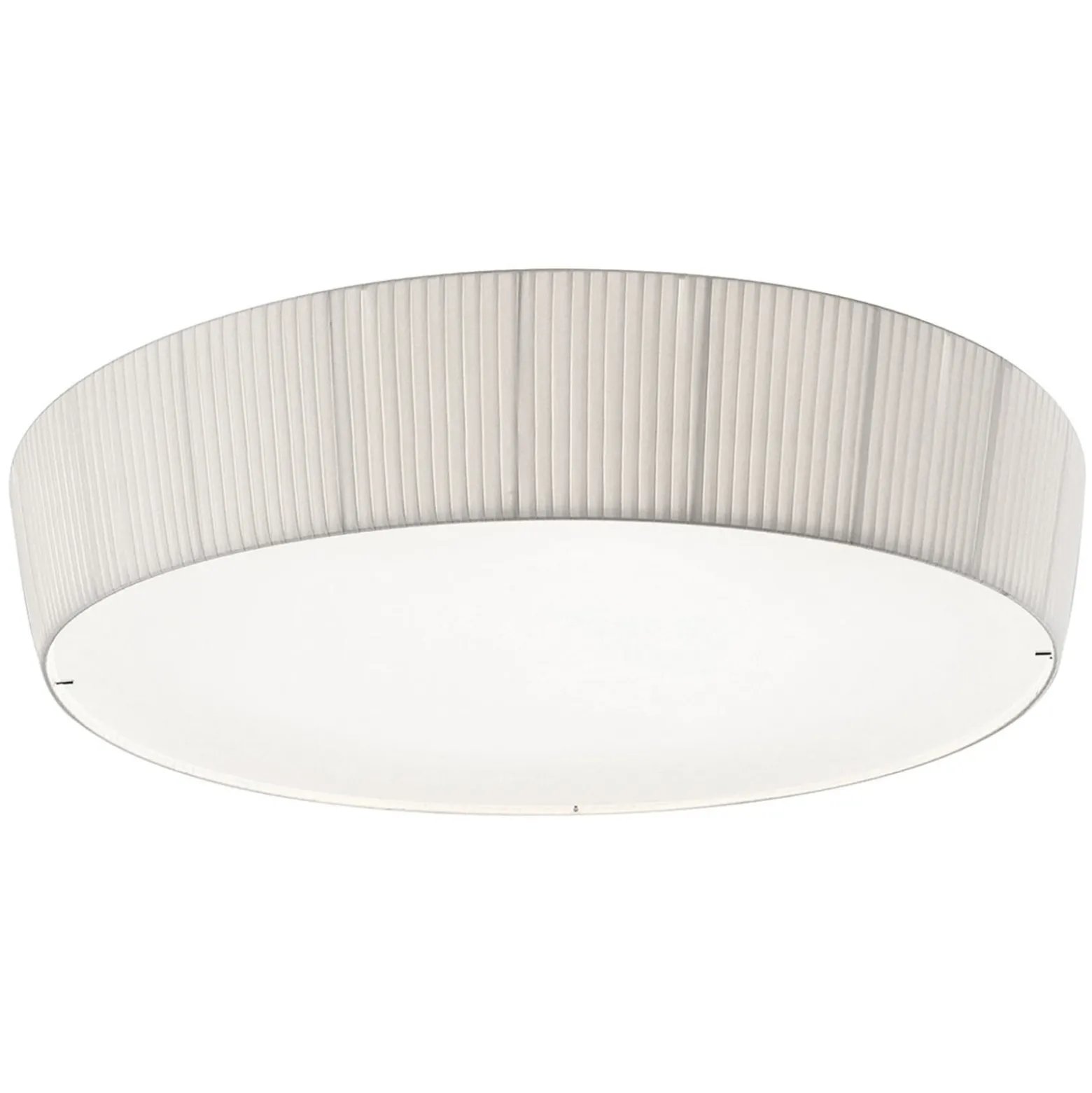 Bover Plafonet 95 - Textil-Deckenlampe, Band weiß