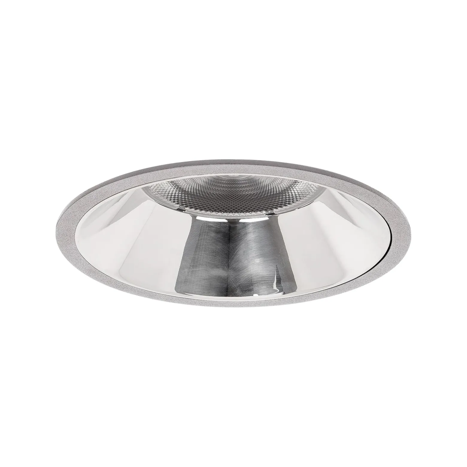 BRUMBERG Apollo Mega, glatt, rund, DALI, 3.500 K, silber