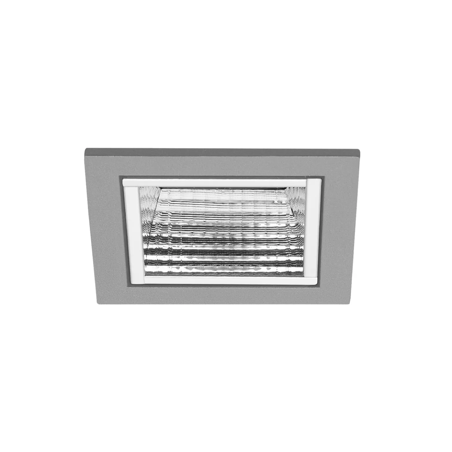 BRUMBERG Apollo Micro, facettiert, eckig, 3.000 K, silber