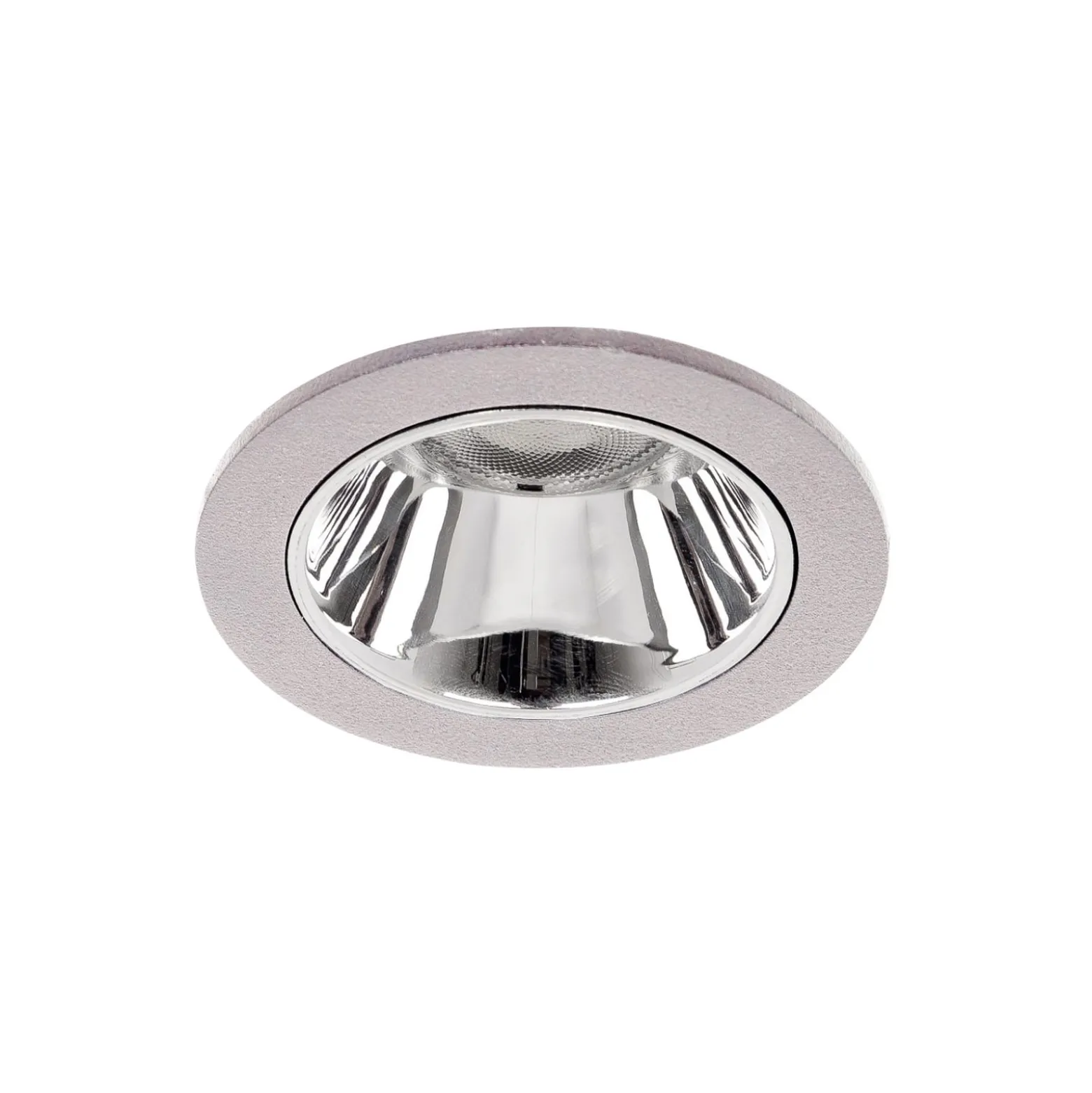 BRUMBERG Apollo Micro, glatt, rund, DALI, 3.000 K, silber