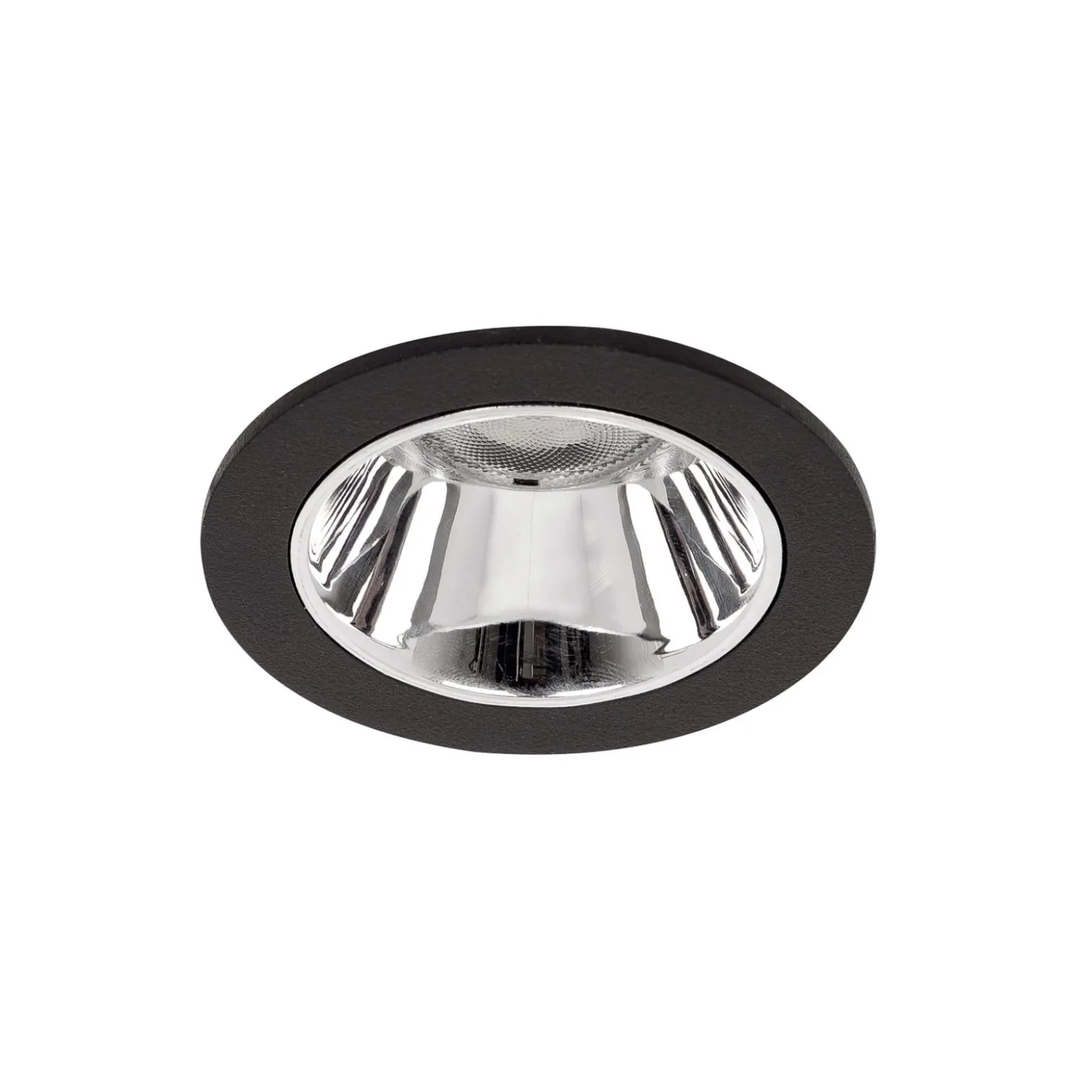 BRUMBERG Apollo Micro, glatt, rund, 4.000 K, schwarz