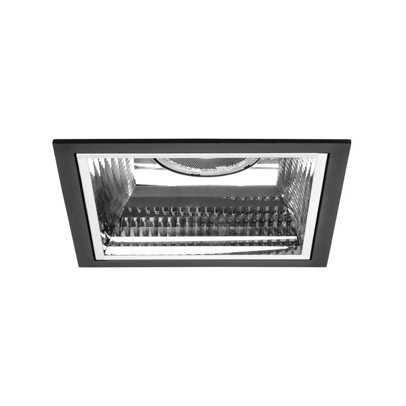 BRUMBERG Apollo Midi, facettiert, eckig, 3.500 K, schwarz