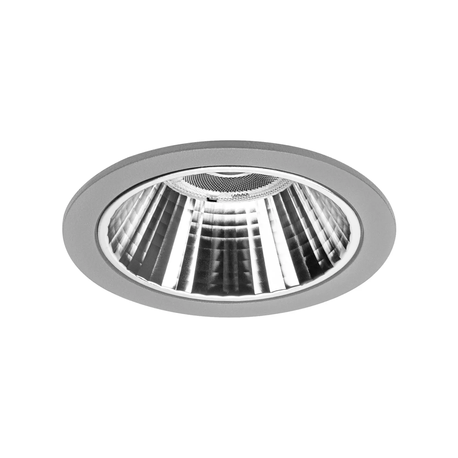 BRUMBERG Apollo Mini facettiert, DALI, rund, 4.000 K, silber