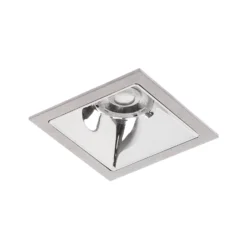 BRUMBERG Apollo Mini, Reflektor glatt, eckig, 3500 K, silber
