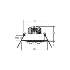 BRUMBERG BB13 Einbau dim2warm RC-dim weiß glanz