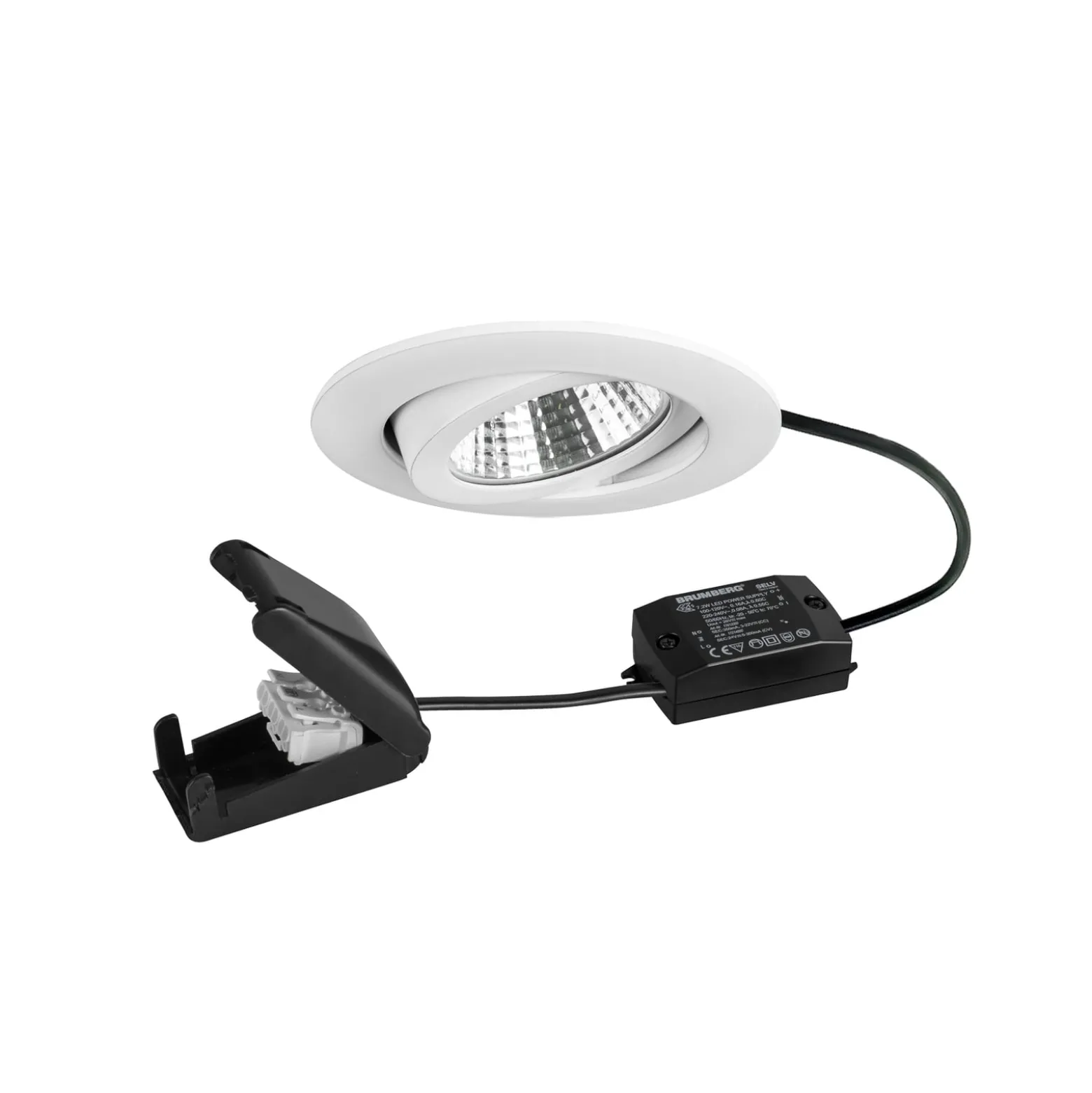 BRUMBERG BB03 LED-Einbauspot, on/off Anschlussbox weiß