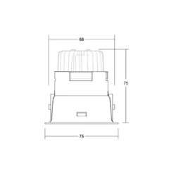 BRUMBERG Downlight Binato DALI Anschlussbox 4.000 K weiß