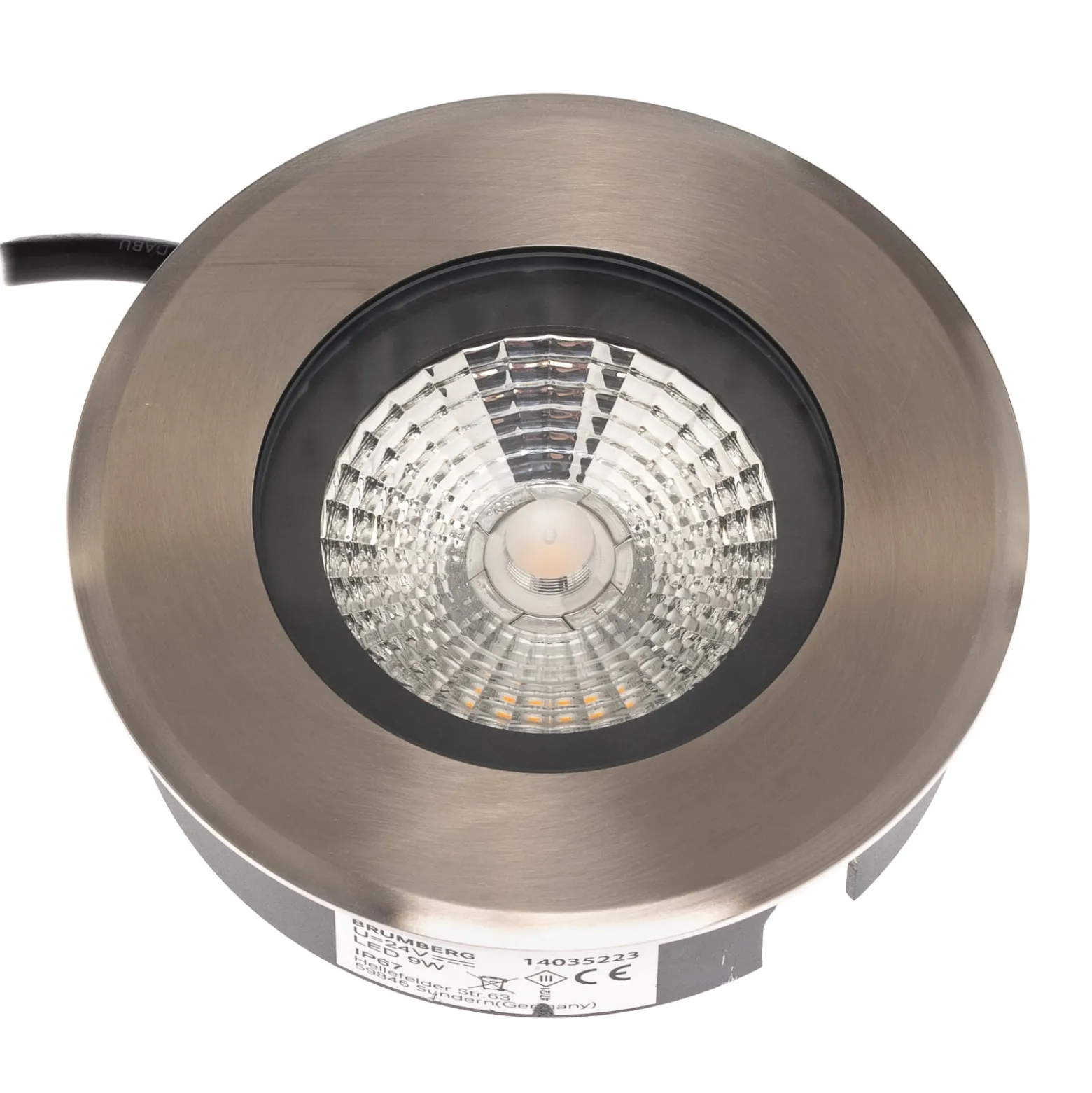 BRUMBERG Hybride Flat LED-Bodeneinbauleuchte, 13cm