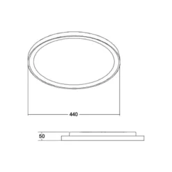 BRUMBERG LED-Deckenleuchte Sunny Midi, DALI, 3.000K, schwarz