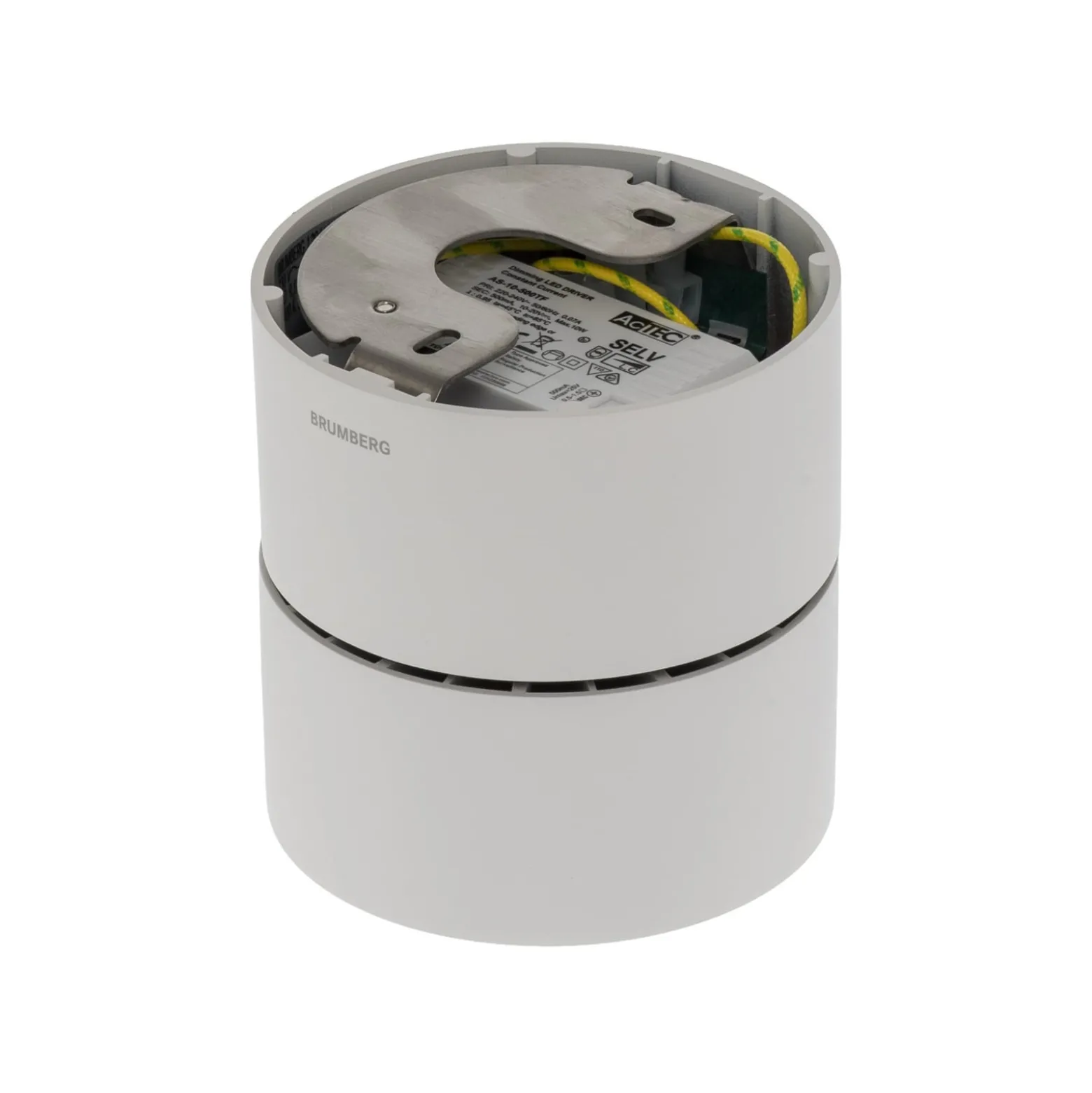 BRUMBERG LED-Deckenstrahler Circle Maxi, Ø 10 cm, weiß