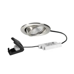 BRUMBERG LED-Einbauspot BB09, RC, Anschlussbox, edelstahl