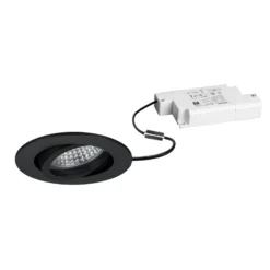 BRUMBERG LED-Einbauspot Tirrel-R, RC-dimmbar, schwarz matt