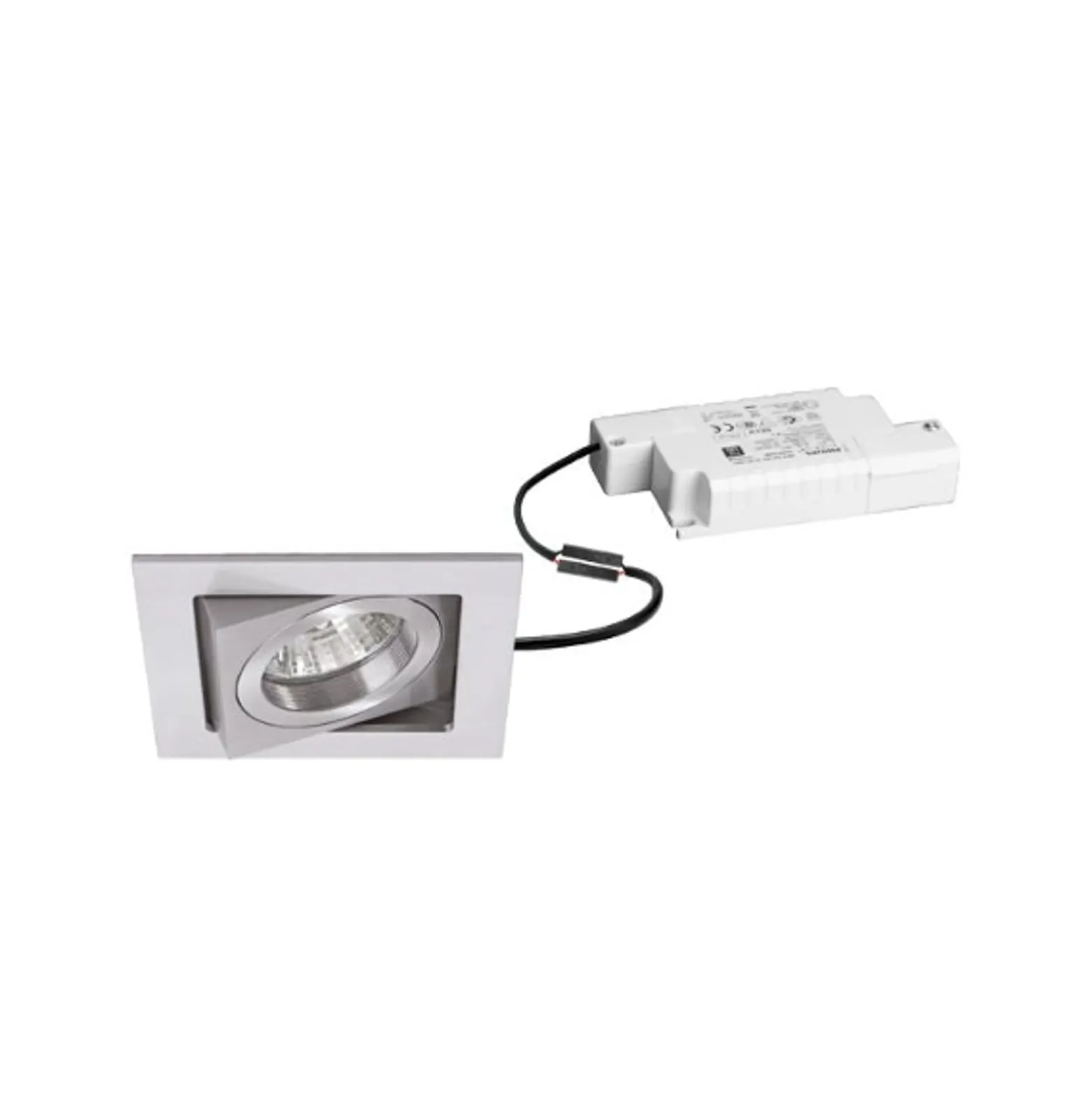 BRUMBERG LED-Einbaustrahler Abran, alu matt, RC, schwenkbar