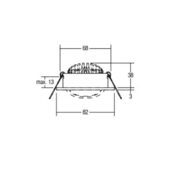 BRUMBERG LED-Einbaustrahler 38° rund titan 2.700K