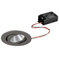 BRUMBERG LED-Einbaustrahler 38° rund titan 2.700K