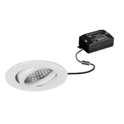 BRUMBERG LED-Einbaustrahler Tirrel-R, on/off, weiß matt