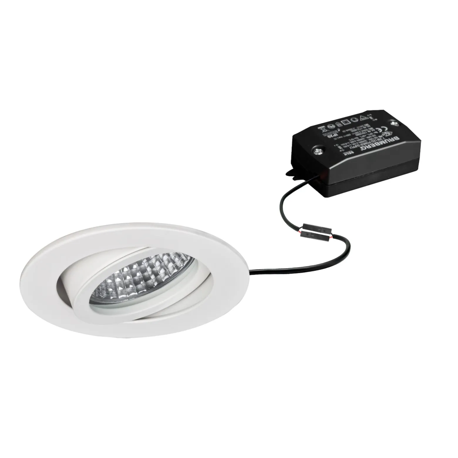 BRUMBERG LED-Einbaustrahler Tirrel-R, on/off, weiß matt