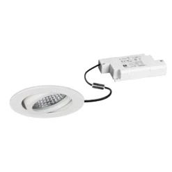 BRUMBERG LED-Einbaustrahler Tirrel-R, RC-dimmbar, weiß matt