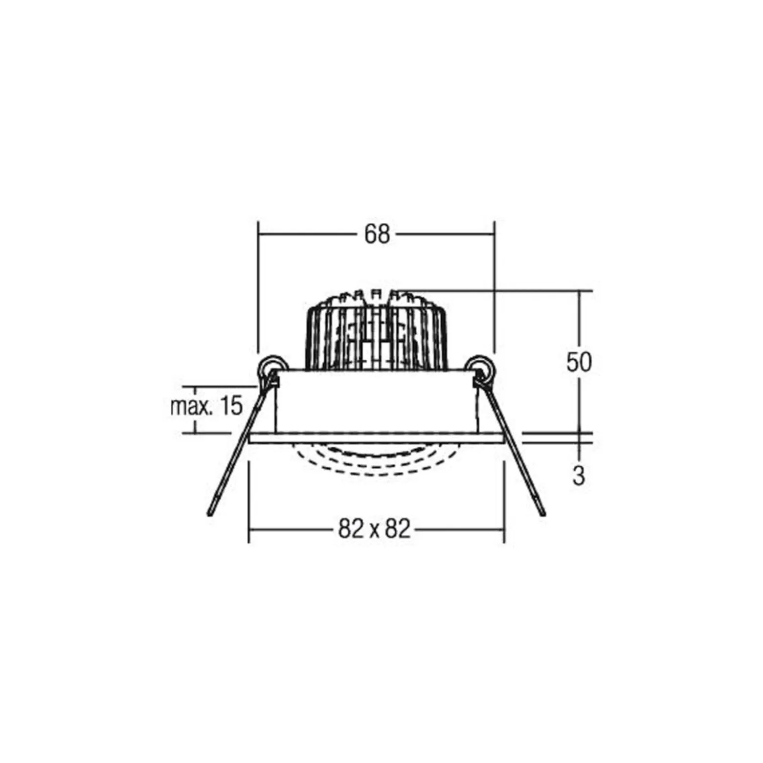 BRUMBERG LED-Einbaustrahler Tirrel-S, on/off, weiß matt