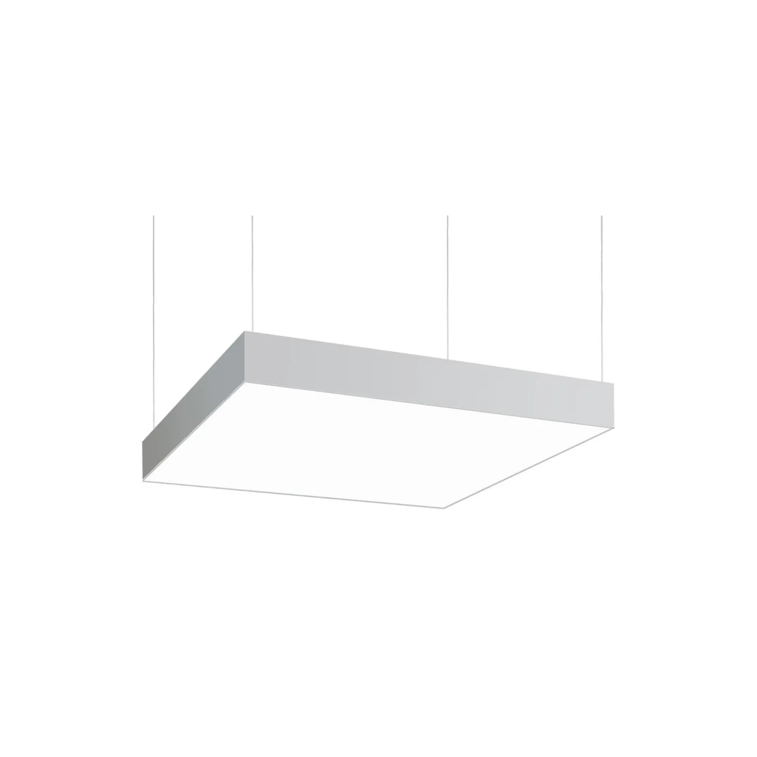 BRUMBERG LED-Pendel Biro Square, DALI dimmbar, silber, 4000K