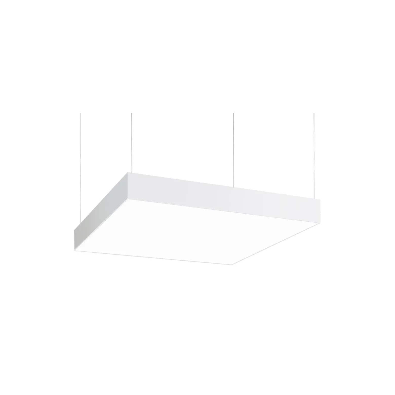 BRUMBERG LED-Pendel Biro Square, DALI dimmbar, weiß, 3.000 K
