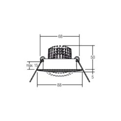 BRUMBERG Spot BB13 dim2warm RC-dim Anschlussbox, chrom