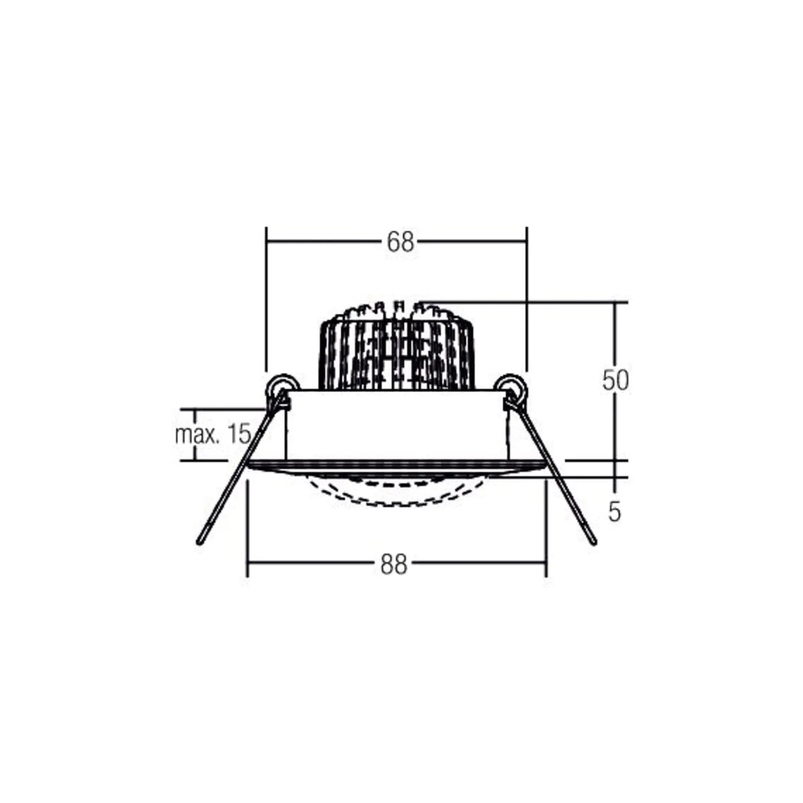 BRUMBERG Spot BB13 dim2warm RC-dim Anschlussbox, chrom