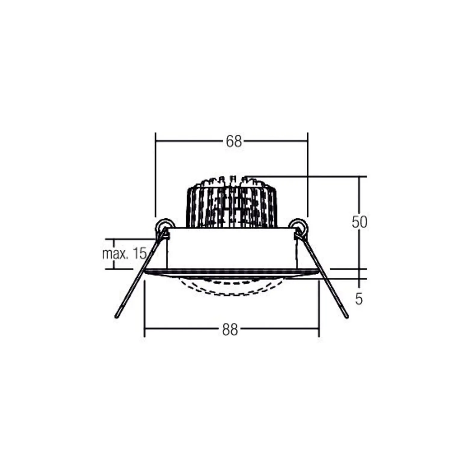 BRUMBERG Spot BB13 dim2warm RC-dim Anschlussbox, nickel matt