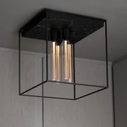 Buster + Punch Deckenlampe Caged Ceiling 4.0 Marmor schwarz