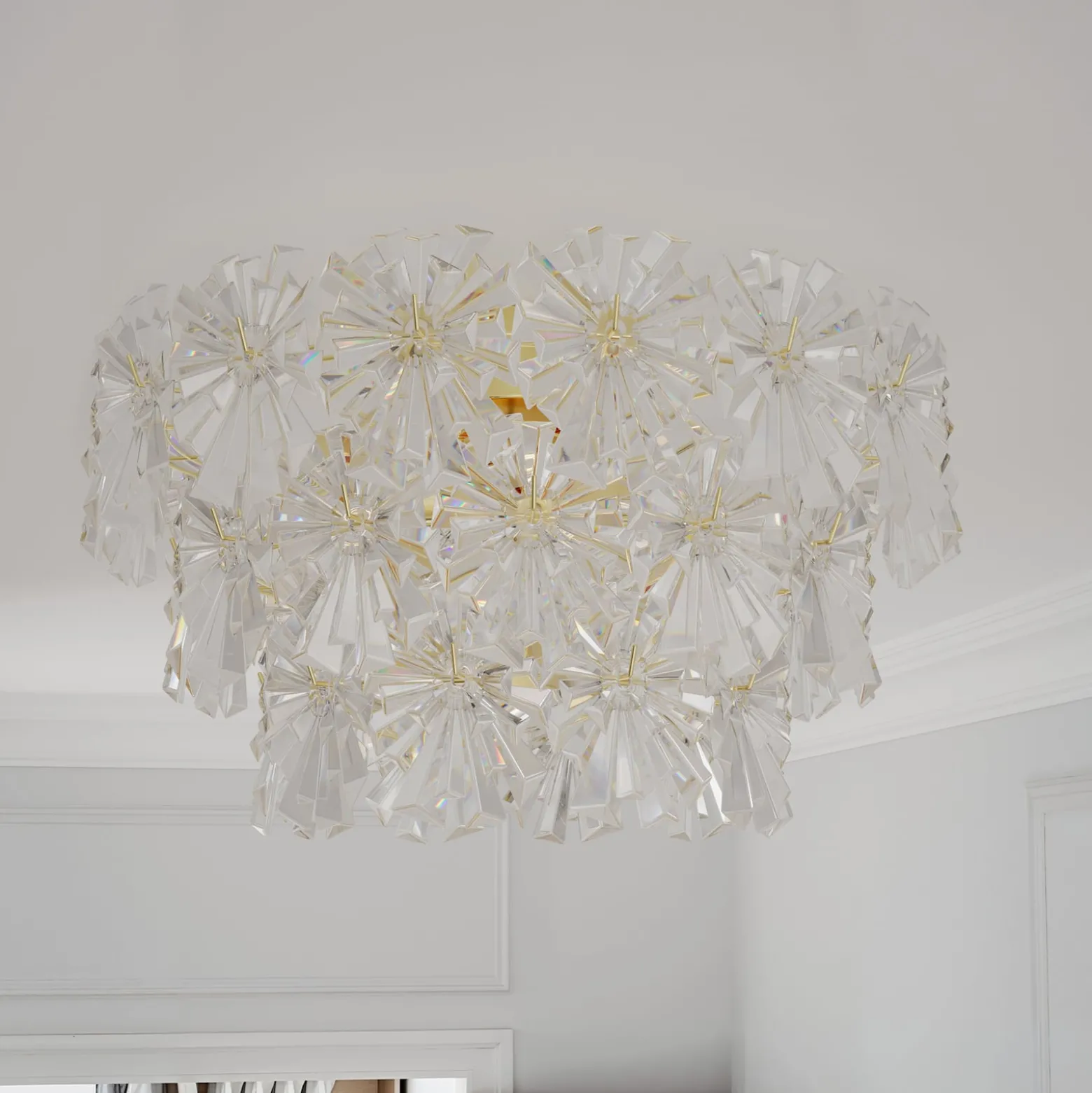 By Rydens Deckenleuchte Lorraine, Ø 52 cm, klar