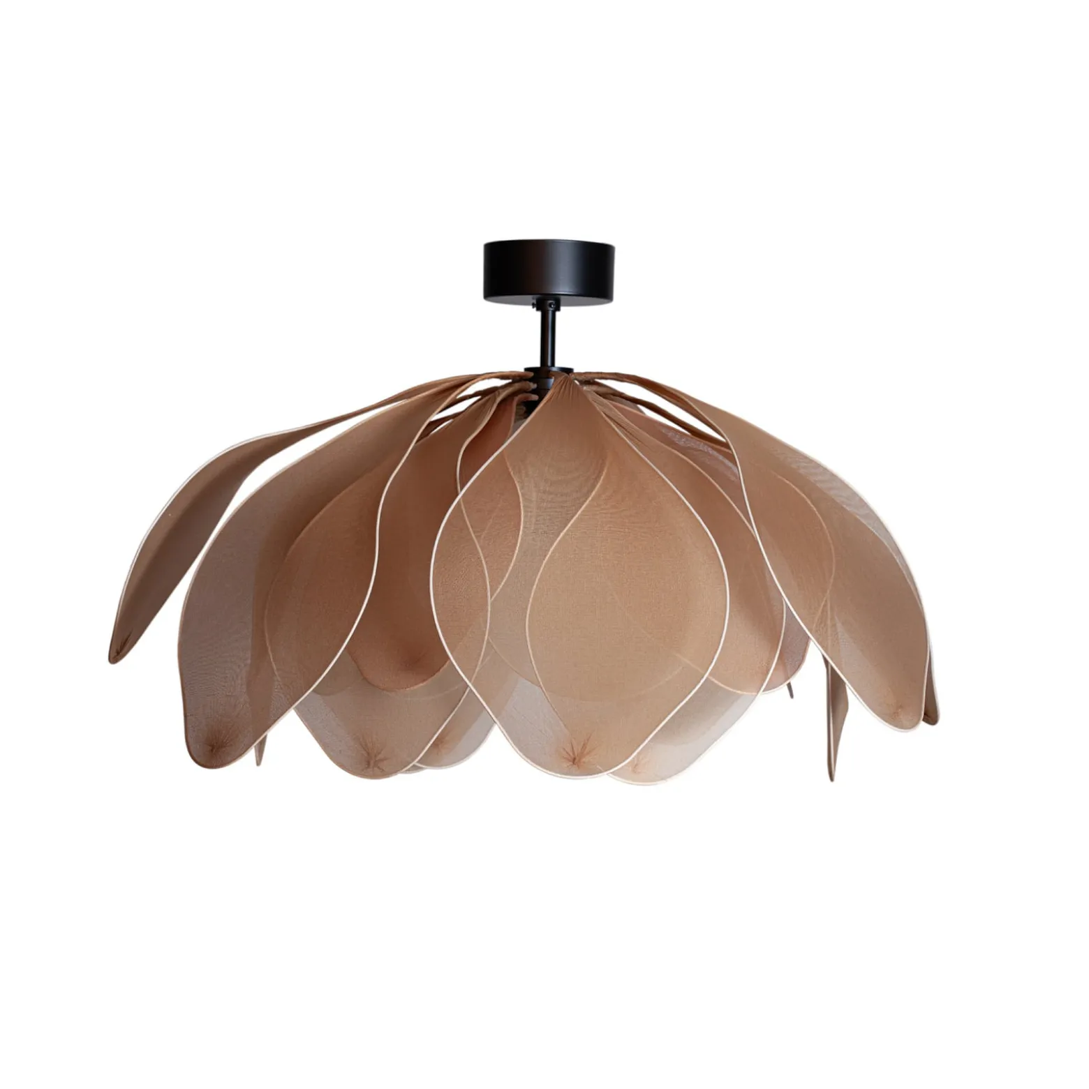By Rydens Deckenleuchte Lou Lou, natur, Ø 80 cm, Textil