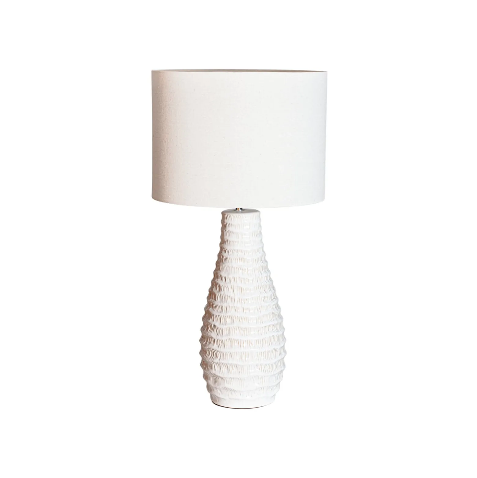 By Rydens Tischleuchte Bartha, creme/beige, Höhe 74 cm