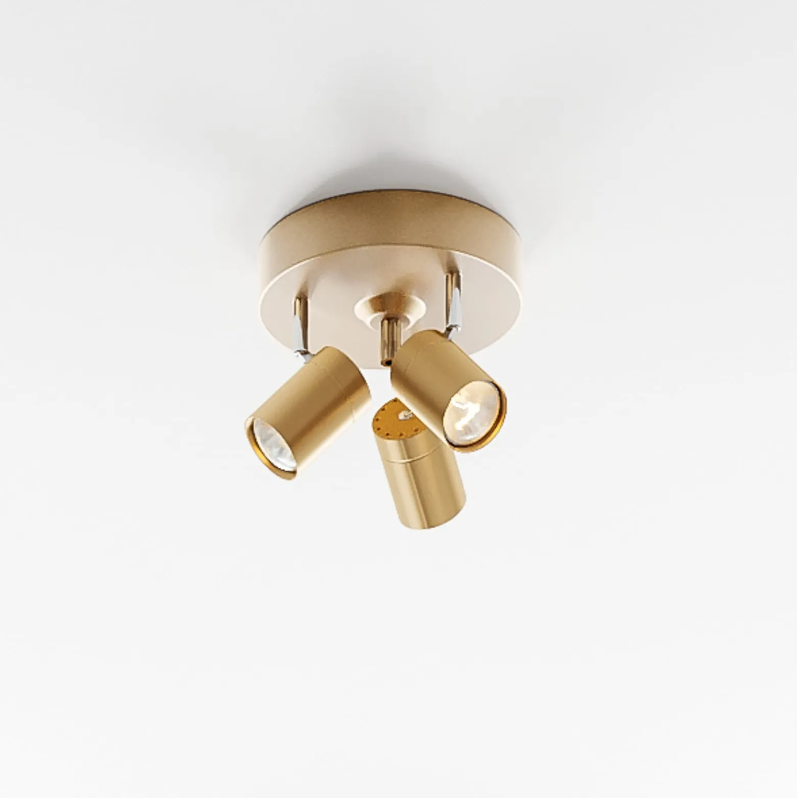 By Rydéns Correct Deckenstrahler 3fl. gold matt