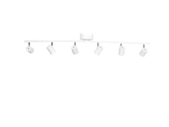 By Rydéns Deckenstrahler Correct, weiß, 6-fl., Metall, GU10