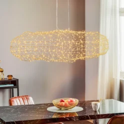 By Rydéns Hayden LED-Hängeleuchte, gold, 115 cm