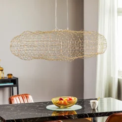 By Rydéns Hayden LED-Hängeleuchte, gold, 115 cm