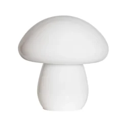 By Rydéns Tischleuchte Mira Mushroom, weiß, Glas, Höhe 30 cm