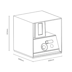 Calex LED-Akku-Sensor-Außenwandleuchte, up/down, schwarz