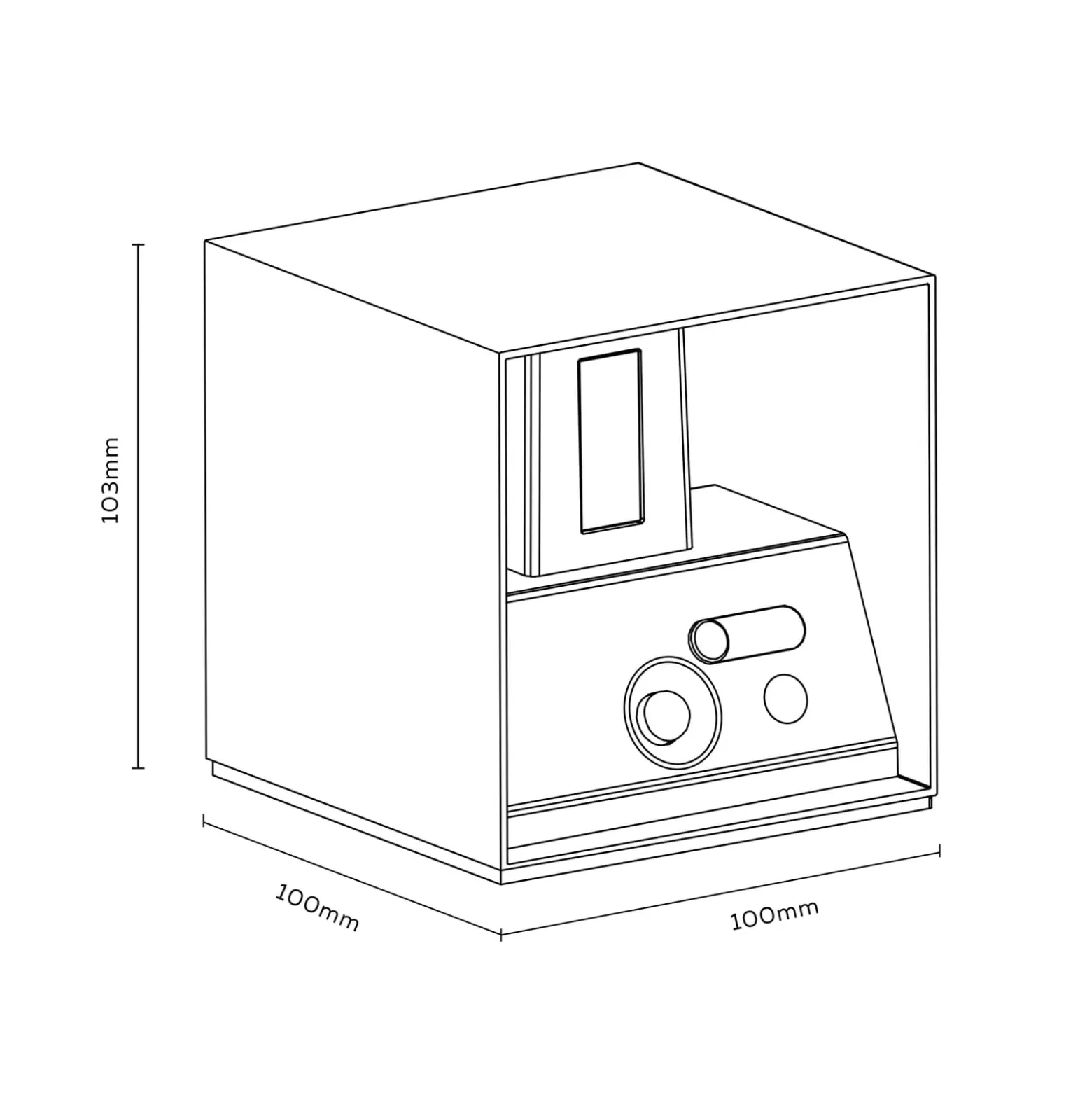 Calex LED-Akku-Sensor-Außenwandleuchte, up/down, schwarz
