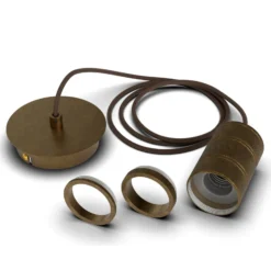 Calex Retro Pendelleuchte, 1-flammig, bronze