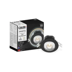 Calex Smart Downlight Deckeneinbauleuchte, schwarz