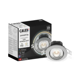 Calex Smart Downlight Deckeneinbauleuchte, stahl
