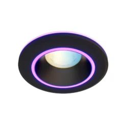 Calex Smart Halo Einbau-Downlight CCT RGB schwarz