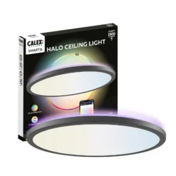 Calex Smart LED-Deckenlampe HALO Ø 40cm schwarz IP54 RGB CCT