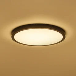 Calex Smart LED-Deckenlampe HALO Ø 30cm schwarz IP54 RGB CCT